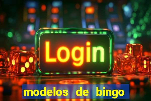 modelos de bingo para imprimir