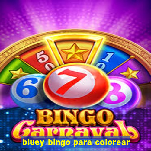 bluey bingo para colorear