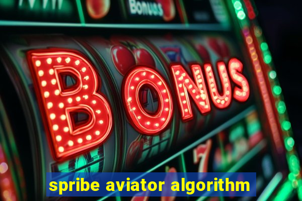 spribe aviator algorithm