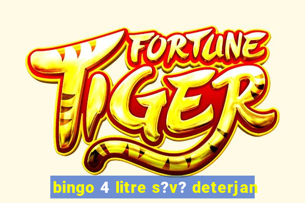 bingo 4 litre s?v? deterjan