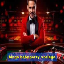 bingo babyparty vorlage