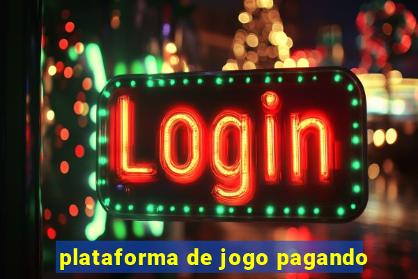 plataforma de jogo pagando