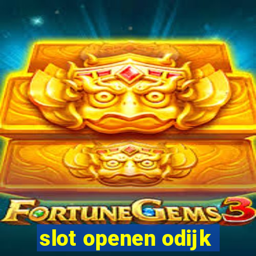 slot openen odijk