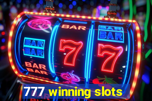 777 winning slots