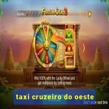 taxi cruzeiro do oeste