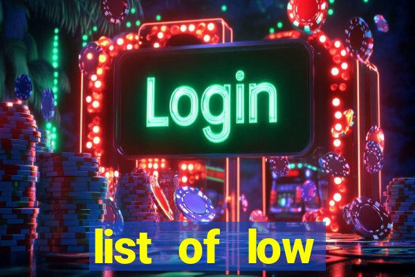 list of low volatility slot machines