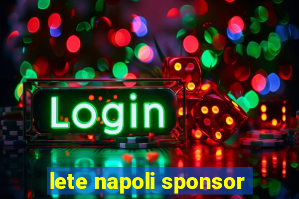 lete napoli sponsor