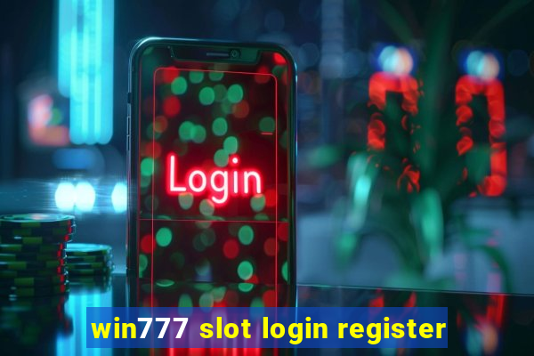 win777 slot login register