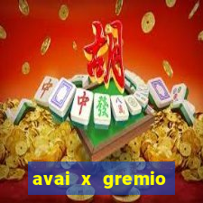 avai x gremio novorizontino palpite