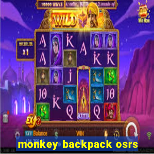 monkey backpack osrs