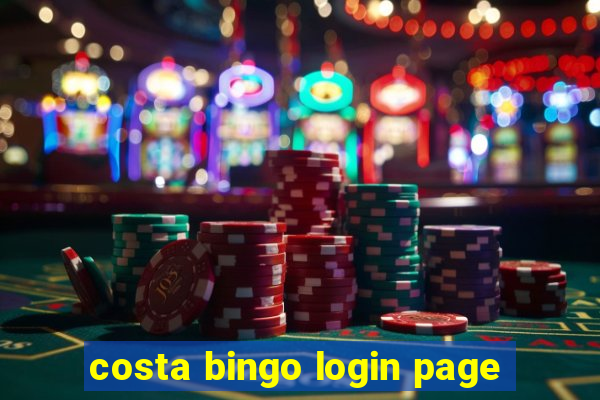 costa bingo login page