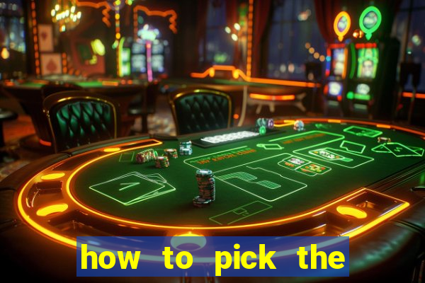 how to pick the right slot machine to win