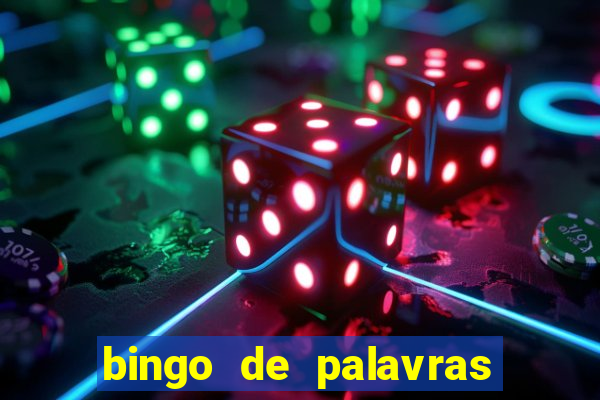 bingo de palavras para o 4 ano