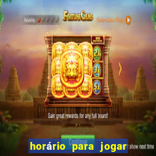 horário para jogar fortune rabbit