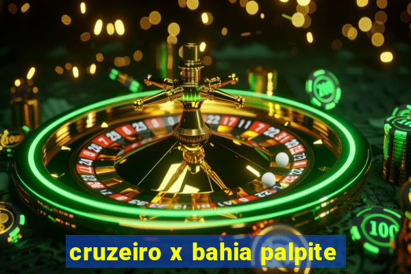 cruzeiro x bahia palpite