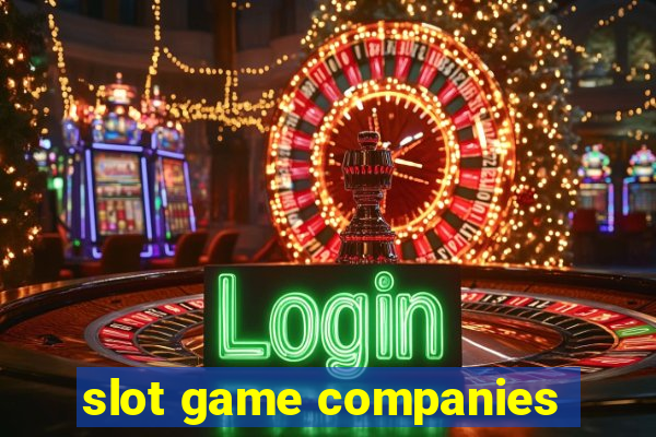 slot game companies