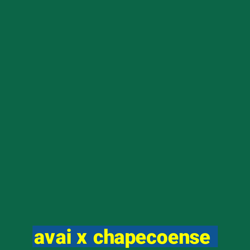 avai x chapecoense