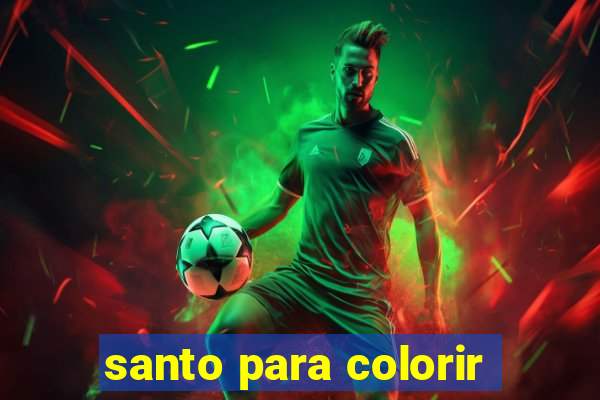 santo para colorir