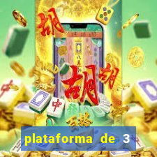 plataforma de 3 reais jogo