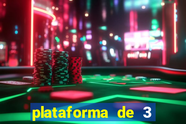 plataforma de 3 reais jogo