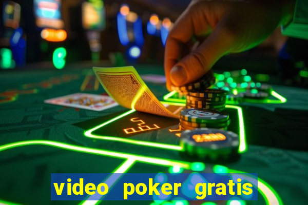 video poker gratis slot machine