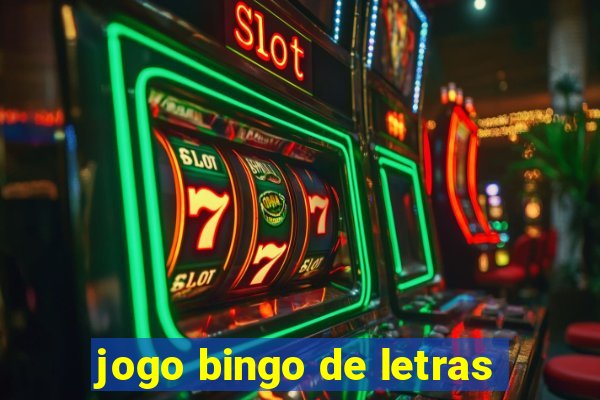 jogo bingo de letras