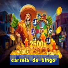 cartela de bingo ate 50