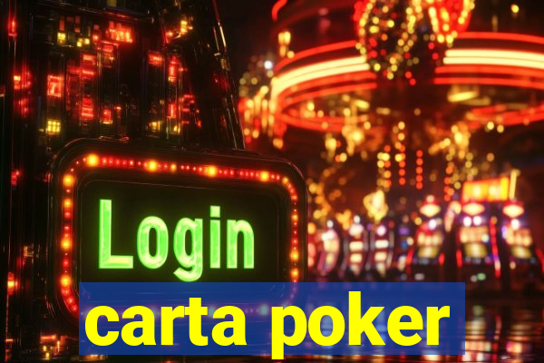 carta poker