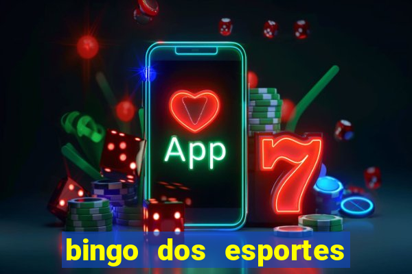 bingo dos esportes para imprimir