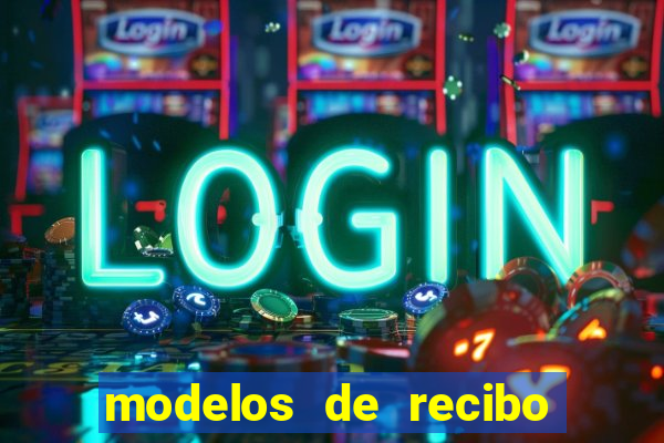 modelos de recibo de pagamento word