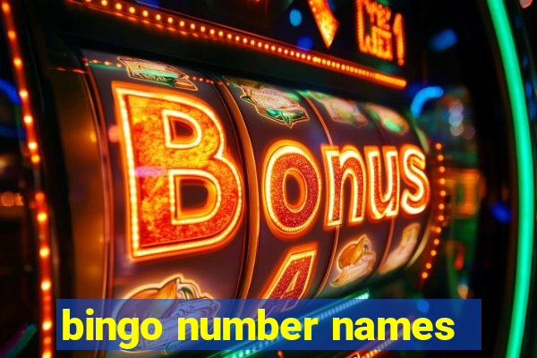 bingo number names