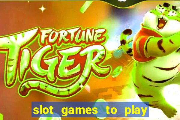 slot games to play for free