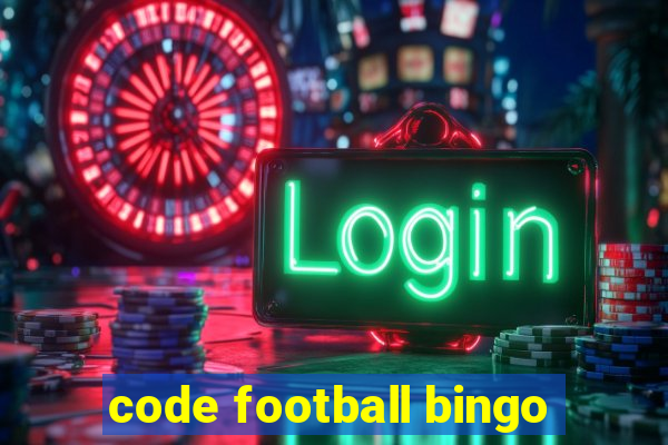 code football bingo