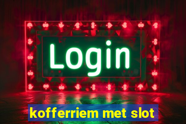 kofferriem met slot