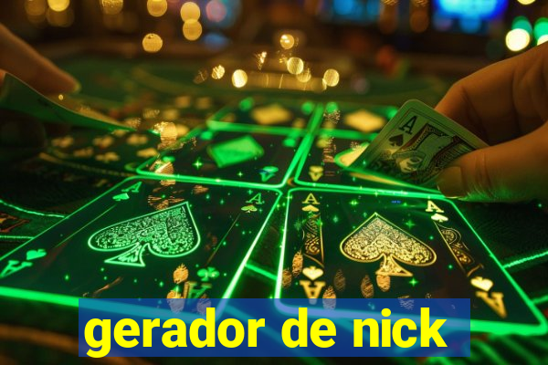 gerador de nick