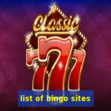 list of bingo sites