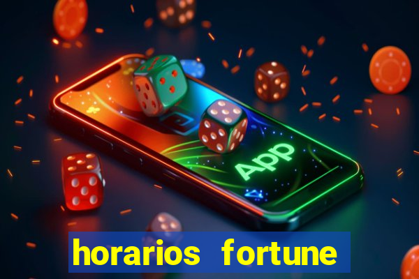 horarios fortune tiger hoje