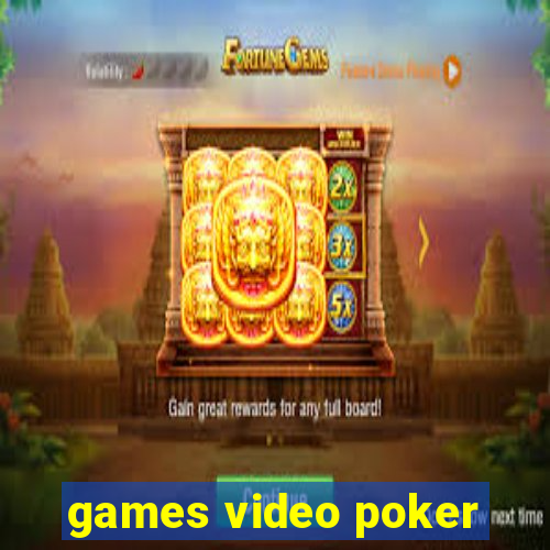 games video poker