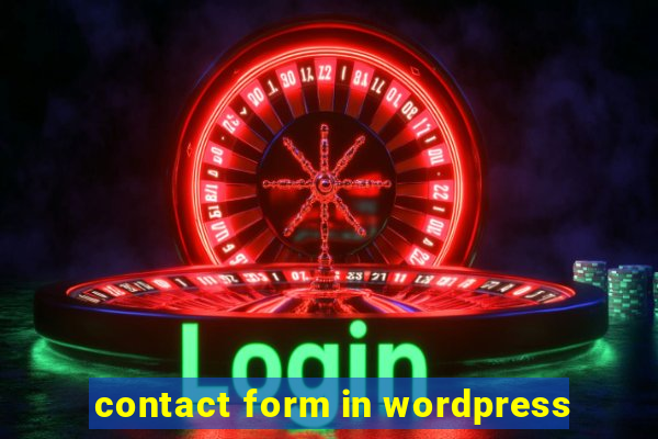 contact form in wordpress