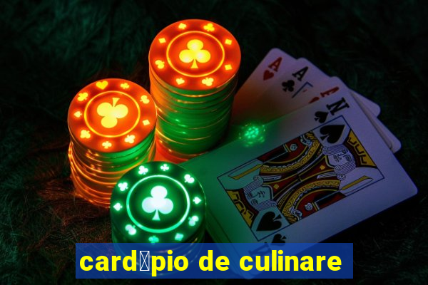 card谩pio de culinare