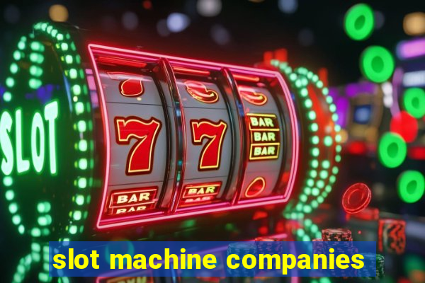 slot machine companies