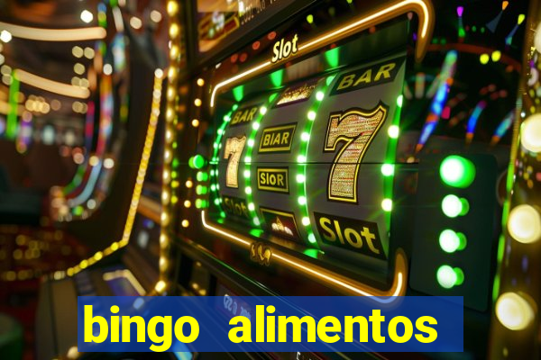 bingo alimentos para imprimir