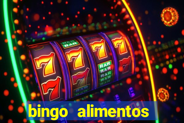 bingo alimentos para imprimir