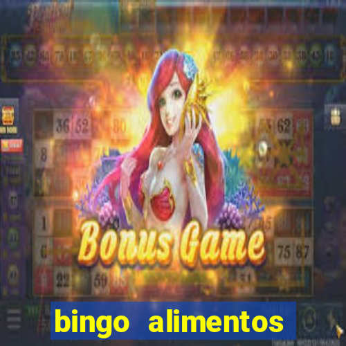 bingo alimentos para imprimir