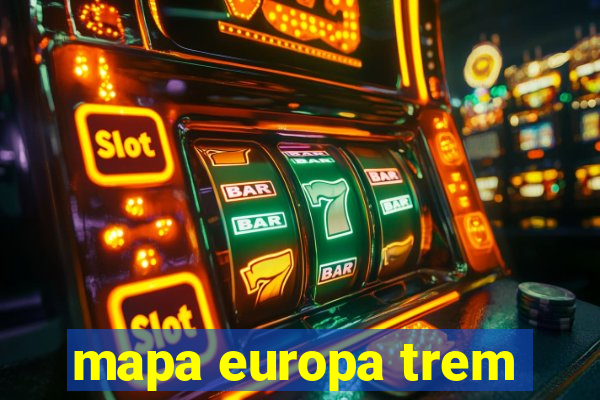 mapa europa trem