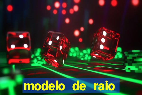 modelo de raio para imprimir