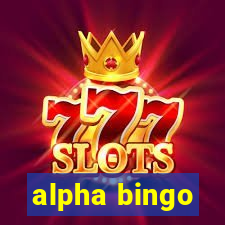 alpha bingo