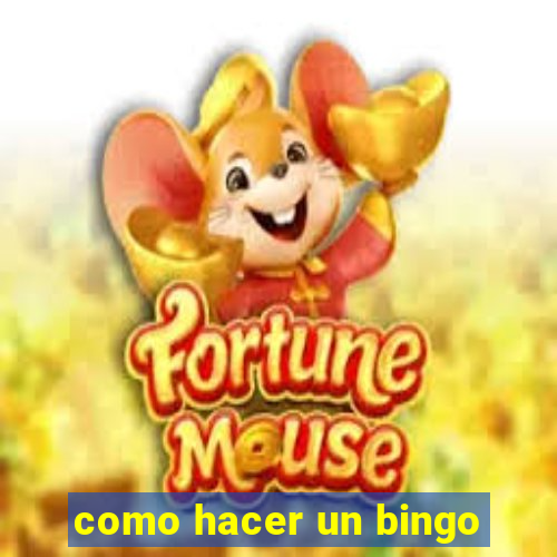 como hacer un bingo