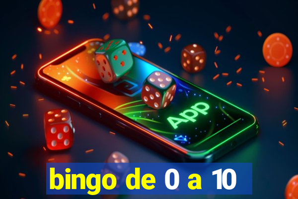 bingo de 0 a 10