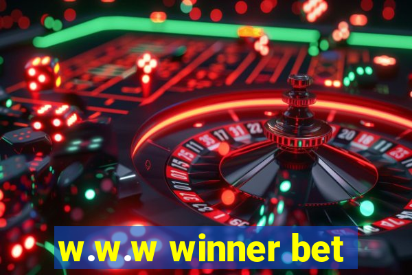 w.w.w winner bet